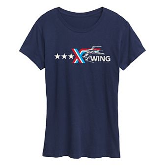 Women's Star Wars X-Wing Americana Logo Graphic Tee