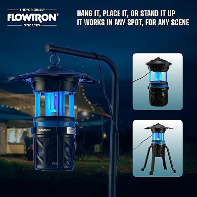 Flowtron Indoor Outdoor Bug Trap Zapper Electric Insect Killer with UV Light & Fan, 530 Sq Ft