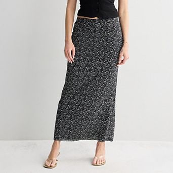 Juniors' SO® Mesh Maxi Skirt