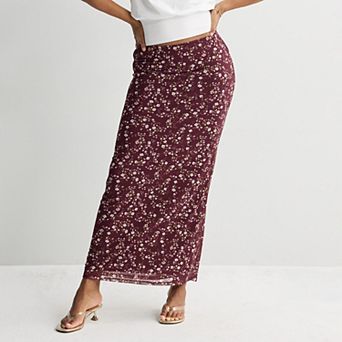 Juniors' SO® Mesh Maxi Skirt