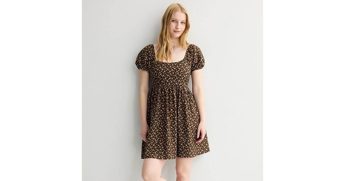 brown dresses for teens Juniors Dresses, Neck Brown Sleeveless Solid pregnant wedding dress Size:2XL USA A-line/Princess Off-the-Shoulder Full/Long Sleeve