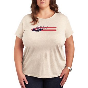 Plus Size Disney / Pixar's Cars Americana Stars & Stripes Graphic Tee