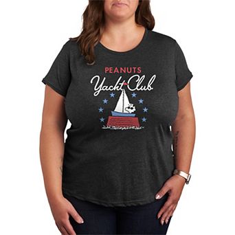 Plus Size Peanuts Yacht Club Graphic Tee