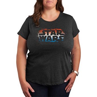 Plus Size Star Wars Americana Logo Graphic Tee