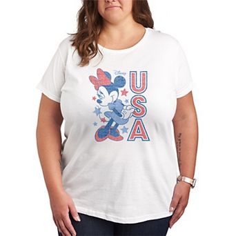 Plus Size Disney's Minnie Mouse Distressed Graphic Tee