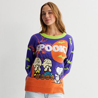 Womens' Jollidays Peanuts Spooky Sweater