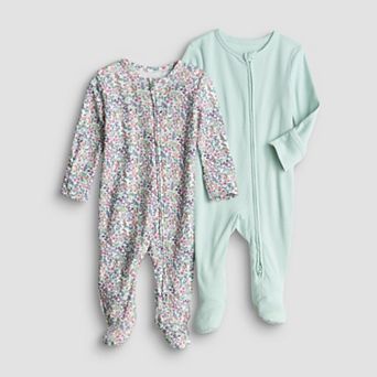 Baby Girl Jumping Beans® 2-Pack Sleep & Play One-Piece