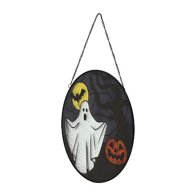 Ghostly Halloween Stained Glass Sun Catcher