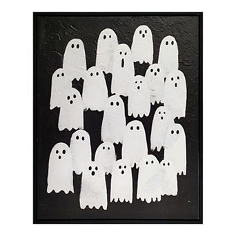 Decorative Framed Ghost Canvas Wall Art