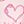 Pink Bow Heart