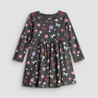 Baby & Toddler Girl Jumping Beans® Long Sleeve Jersey Dress