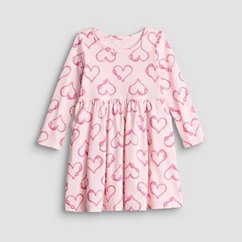 Baby & Toddler Girl Jumping Beans® Long Sleeve Jersey Dress