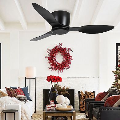 42" Modern 3 ABS Blades DC Motor Smart Ceiling Fan with Remote Control