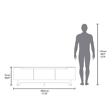 DEPOT E-SHOP Curlew TV Stand, 2 Doors, 1 Drawer