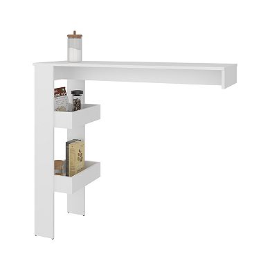 DEPOT E-SHOP Barling Bar Table, 2 Shelves