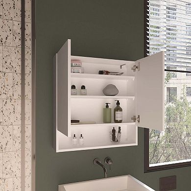 DEPOT E-SHOP Susitna Medicine Cabinet, 2 Doors, 4 Shelves