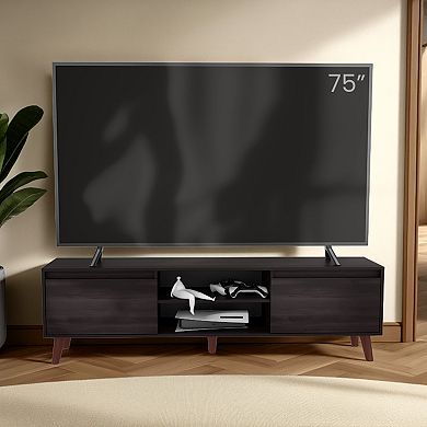 Elaine TV Stand, 2 Doors, 2 Shelves