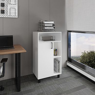 DEPOT E-SHOP Dewar Base Cabinet, 1 Door, 5 Shelves, 4 Legs