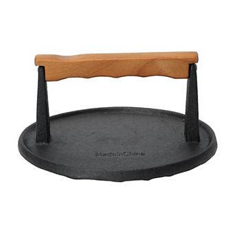 Mr. Bar-B-Q Round Cast Iron Meat Press