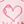 Pink Bow Heart