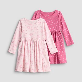 Girls 4-12 Jumping Beans® 2-Pack Long Sleeve Jersey Dress
