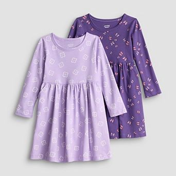 Girls 4-12 Jumping Beans® 2-Pack Long Sleeve Jersey Dress