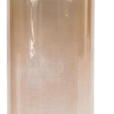 HomeRoots Set of Two Translucent Taupe Glass Cylinder Table Vases