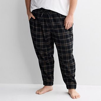 Big & Tall Sonoma Goods For Life® Flannel Banded Bottom Sleep Pants