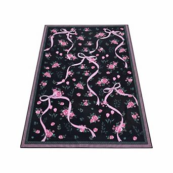 Washable Area Rug for Living Room Modern Abstract Non Slip Bedroom Rugs Large Non Slip Floor Cover