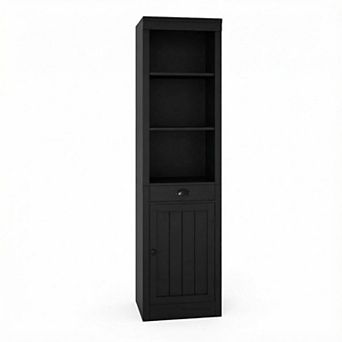 Bookcase with Cabinet Bookshelf Large Storage Cabinet Modern Sideboard with Adjustable Shelves