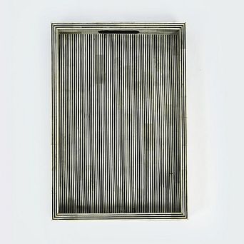 Pinstripe Inlay Large Tray