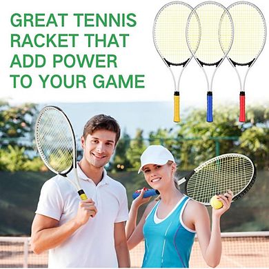 12-Piece Adult Tennis Racket Bulk Set with Balls