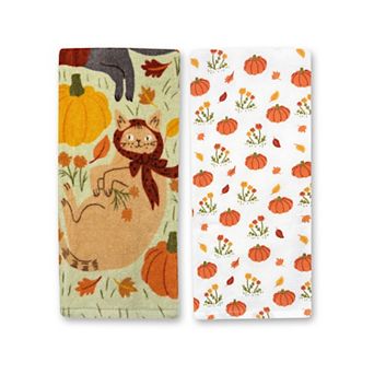 Celebrate Together™ Fall 2 pc Cats Kitchen Towel Set