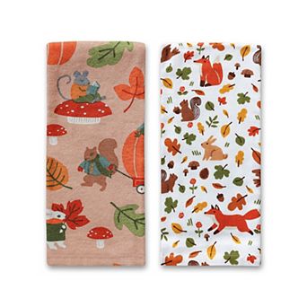 Celebrate Together™ Fall 2 pc Fall Critters Kitchen Towel Set