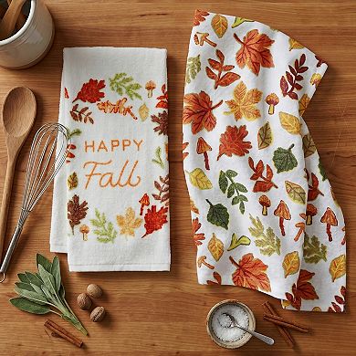 Celebrate Together™ Fall 2-Piece Happy Fall Kitchen Towel Set
