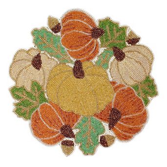 Celebrate Together™ Fall Beaded Pumpkin Placemat