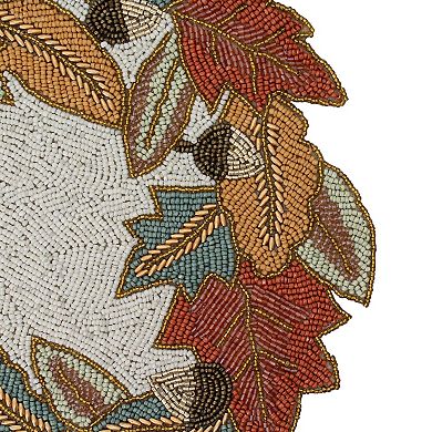 Celebrate Together™ Fall Beaded Leaves Placemat