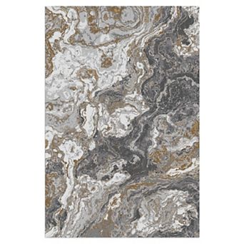 10 x 13 ft Large Marble Rugs for Living Room Soft Low Pile Washable Area Rug