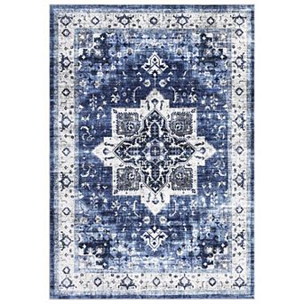 Area Rug Vintage Rug Vintage Area Rug Indoor Floor Cover Print Carpet Distressed