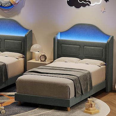 Twin Bed Frame with Lights