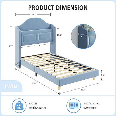 Twin Bed Frame with Lights
