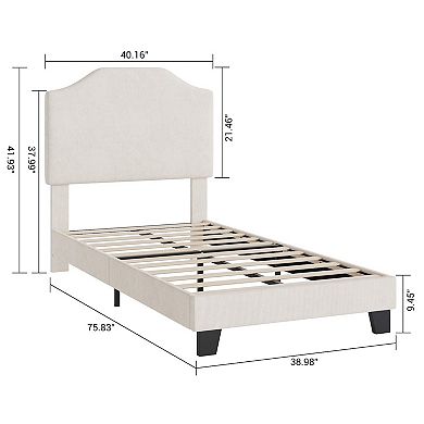 Twin Size Velvet Bed Frame