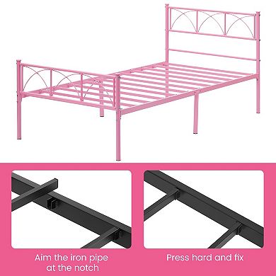 Twin Bed Frame with Headboard