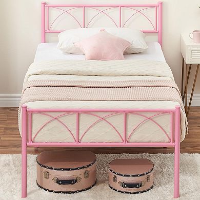Twin Bed Frame with Headboard