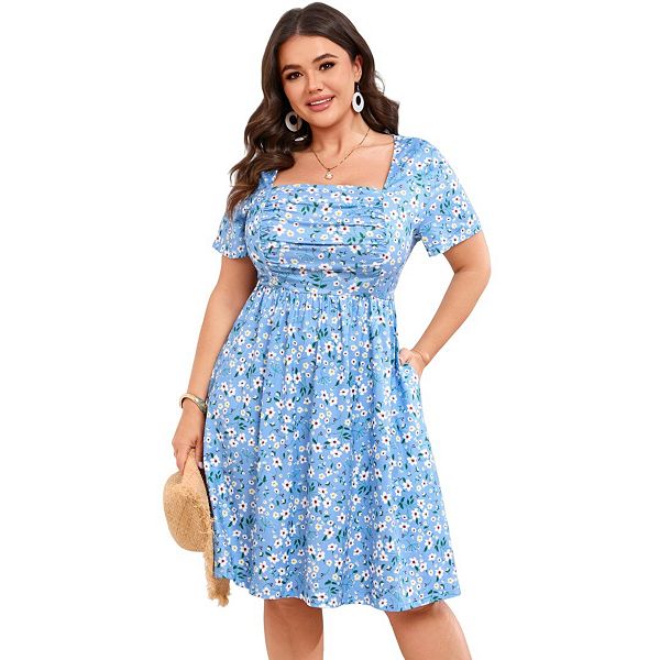 blue halter dress mini Ready to Shine Mini Dress - Blue and Pink