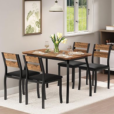 ANIXOL 5-Piece Dining Table Set for 4