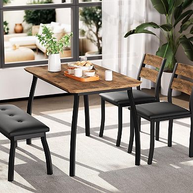 ANIXOL 4-Piece Dining Table Set with Bench