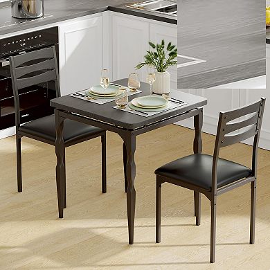 ANIXOL 3-Piece Dining Table Set for 2