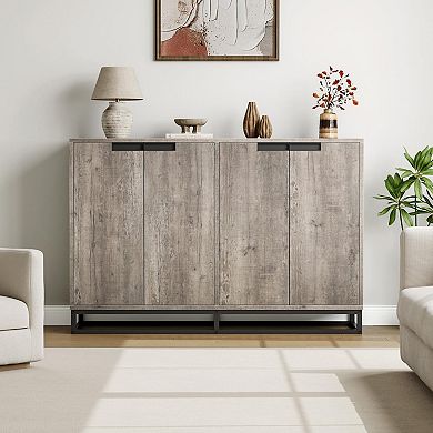 ANIXOL 55" 4-Door Sideboard Buffet Cabinet
