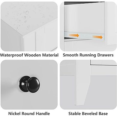 ANIXOL Modern 5-Drawer Tall Dresser for Bedroom